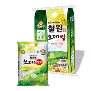 [철원동신미곡 DMZ현미&백미세트]철원오대햇현미4KG+두루웰철원오대쌀10KG(다이어트식으로 추천)