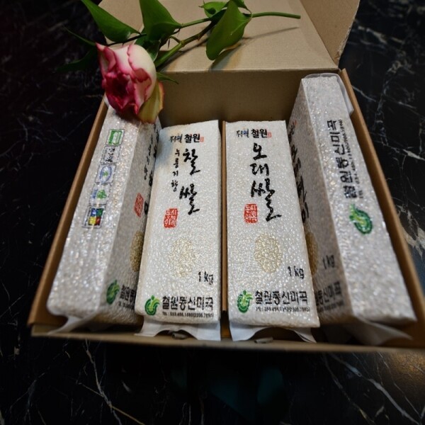 철원동신미곡처리장 두루웰철원오대쌀,[철원동신미곡 DMZ햅쌀]10KG누룽지향햇찹쌀+10KG두루웰철원오대쌀(지리적특산품)