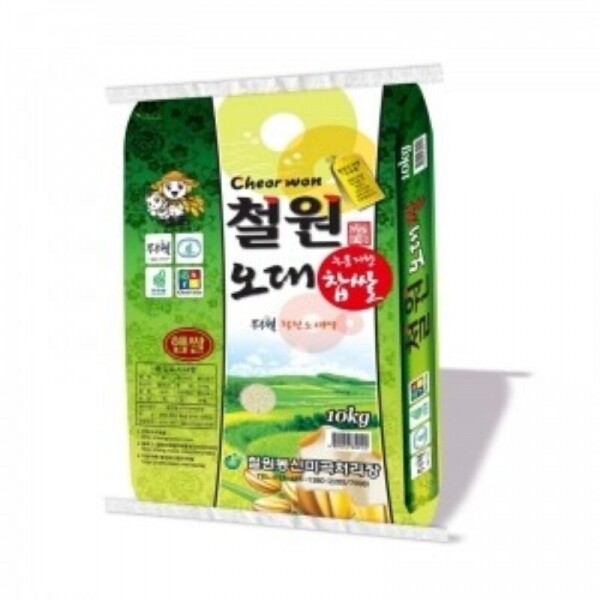 철원동신미곡처리장 두루웰철원오대쌀,[철원동신미곡 DMZ찹쌀] 10KG누룽지향찹쌀 (찰지고 구수한맛이 일품)