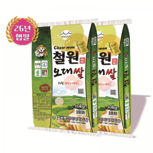 [ 철원동신미곡 26년산DMZ햅쌀] 10KG*2 두루웰철원오대쌀10KG*2 (천혜의 자연담은쌀)