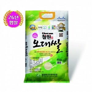 [철원동신미곡 26년산 DMZ햅쌀] 4KG두루웰철원오대햅쌀(찰지고 맛있는쌀)